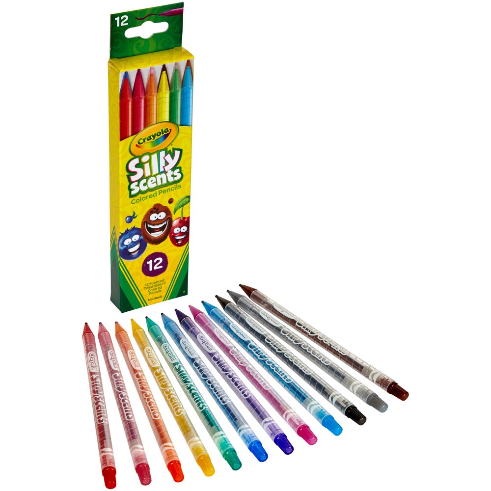 Crayola Twistables Silly Scents Coloured Pencils - 12 pack